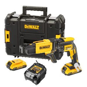DeWALT komplet akumulatorskih izvijačev za suhomontažno gradnjo DCF620D2K, 18 V, 2 x 2,0 Ah in polnilnik, vključno z nastavkom