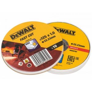 DeWALT DT3507-QZ Rezalni disk iz nerjavečega jekla, raven, 125 x 1,0 mm, 10 kosov