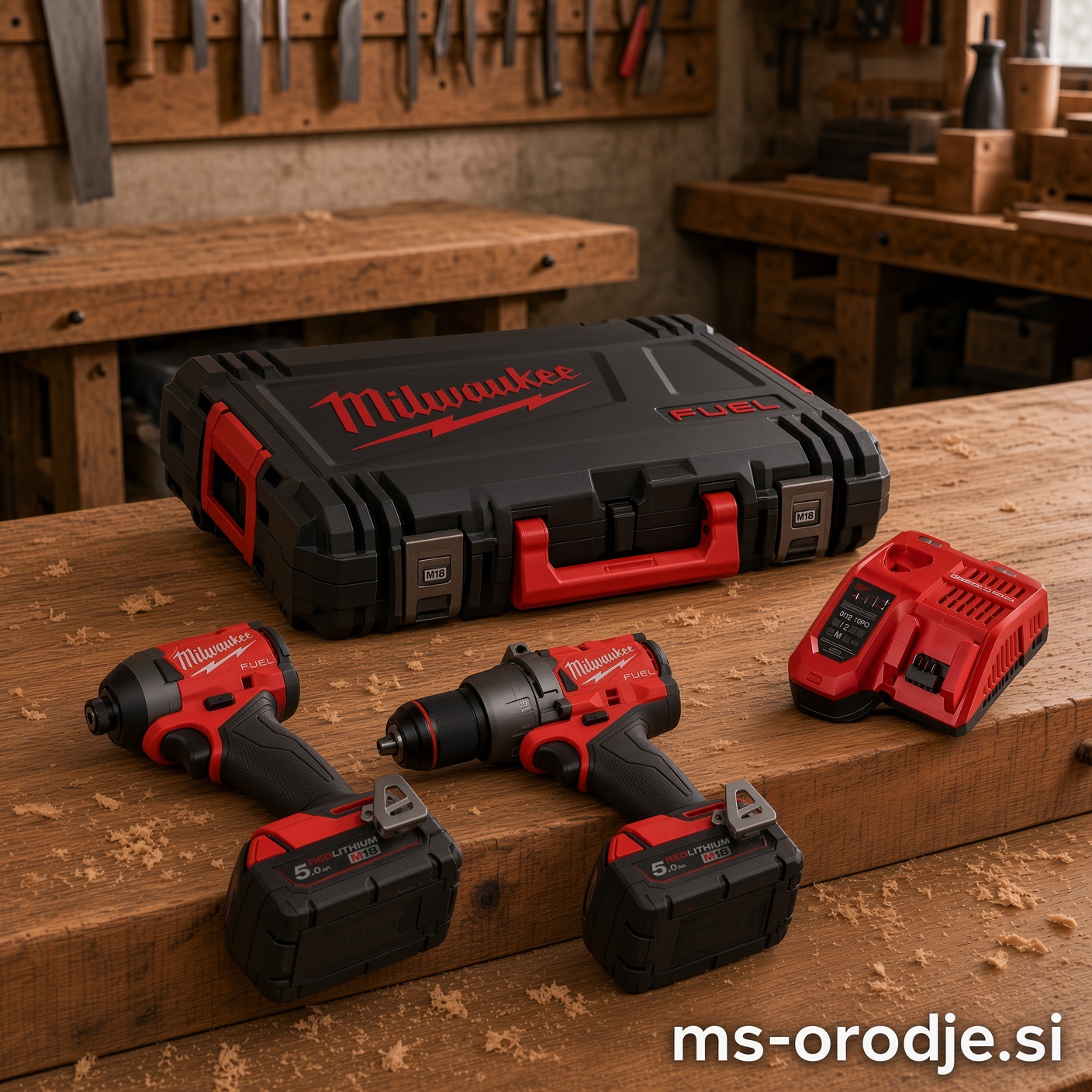 Komplet orodij Milwaukee M18 FPP2A3-502X: M18 FPD3 + M18 FID3 + 2x 5,0 Ah - slika 2