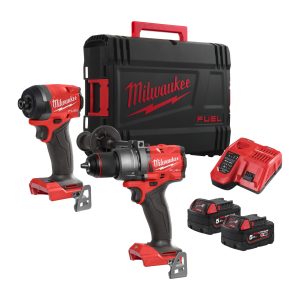 Komplet orodij Milwaukee M18 FPP2A3-502X: M18 FPD3 + M18 FID3 + 2x 5,0 Ah