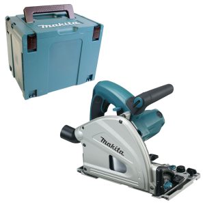 MAKITA Potopna žaga SP6000J z žaginim listom s karbidno konico v velikosti MAKPAC 4