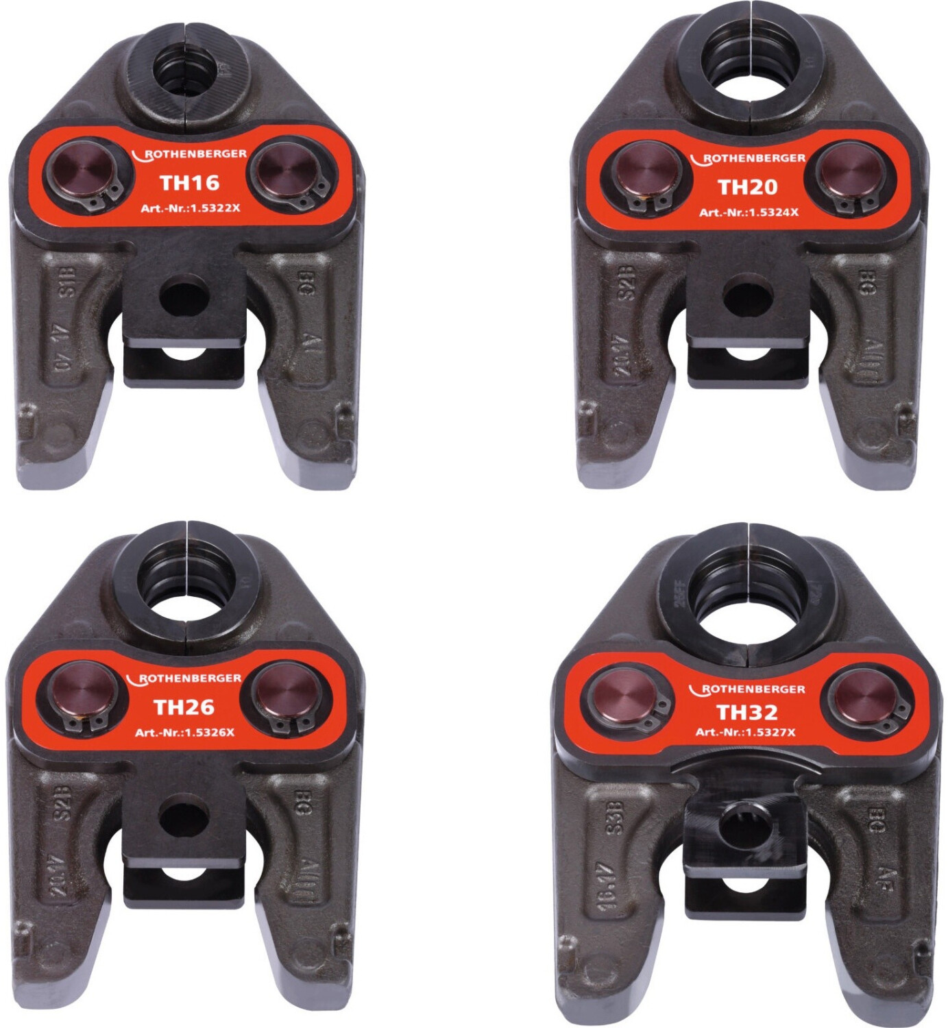 ROTHENBERGER Komplet stiskalnih čeljusti, standardni, TH, 16-20-26-32 mm - 015065X - slika 3