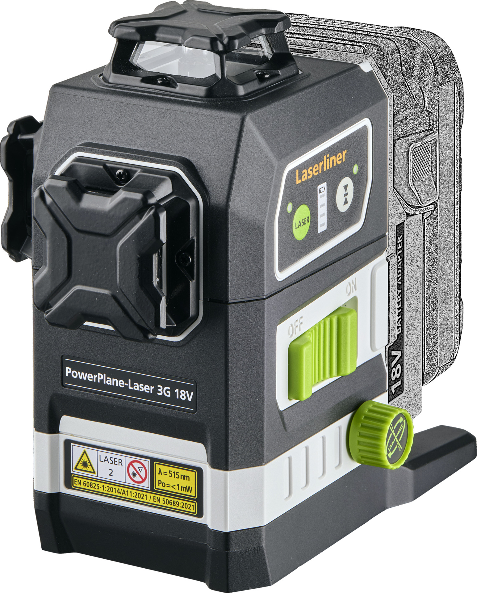 Laserliner 3x360° PowerPlane Laser 3G Multi-18V brez baterije, polnilnika in napajalnika - slika 2